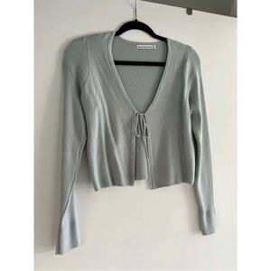 Abercrombie tie front cardigan